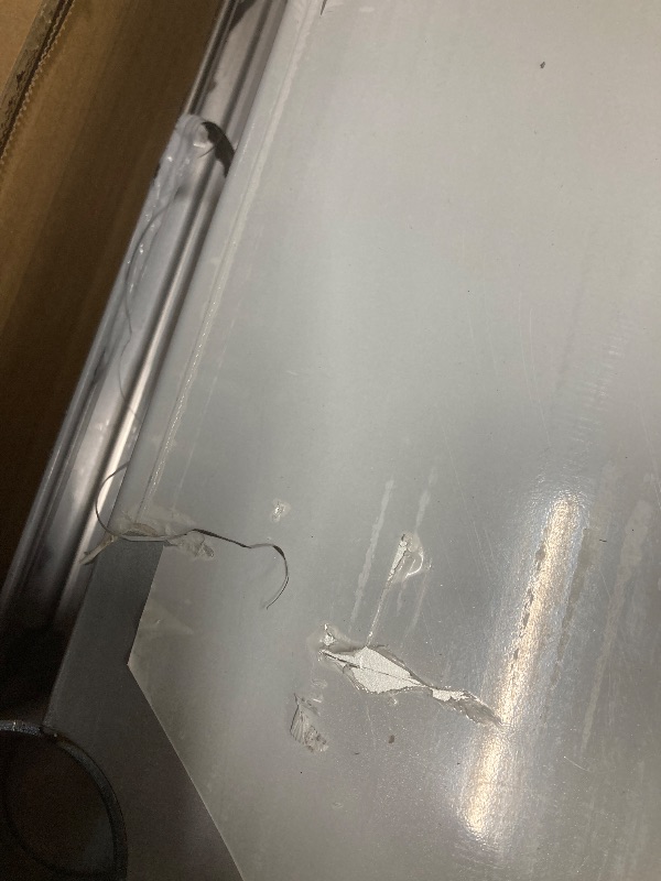 Photo 1 of *Scratches* HARDURA Stainless Steel Table with Wheels 24 x 48 Inches Casters NSF Heavy Duty Commercial Work & Prep Table with Undershelf and Galvanized Legs for Restaurant Kitchen Bar and Hotel Garage