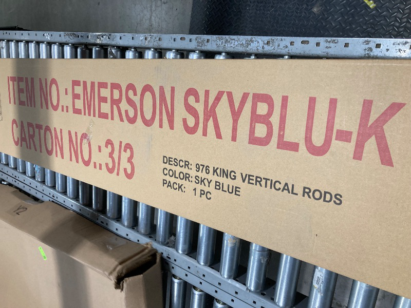 Photo 1 of *BOX 3/3 ONLY* *Rods only*  King size vertical rod bed, Sky Blue