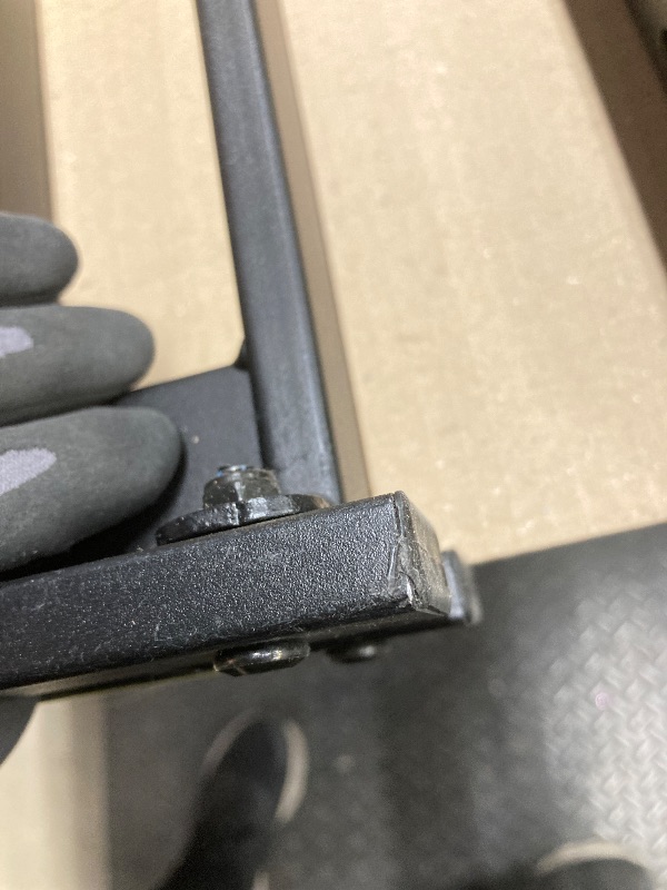 Photo 1 of *Minor scratches/scuff marks* Amazon Basics Bed Frame with Storage, Foldable Metal Platform, Sturdy Steel, No Box Spring Needed, 14-inch High, Tool-Free Setup, Queen Size, Black