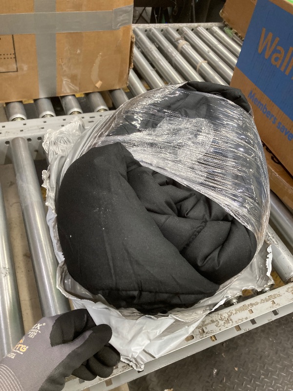 Photo 1 of *PLEASE WASH* Comforter King Black All Season Down Alternative, Cooling Quilted Duvet Insert, Bed Comforter with Corner Tabs, Washable Hypoallergenic Reversible Quilt
