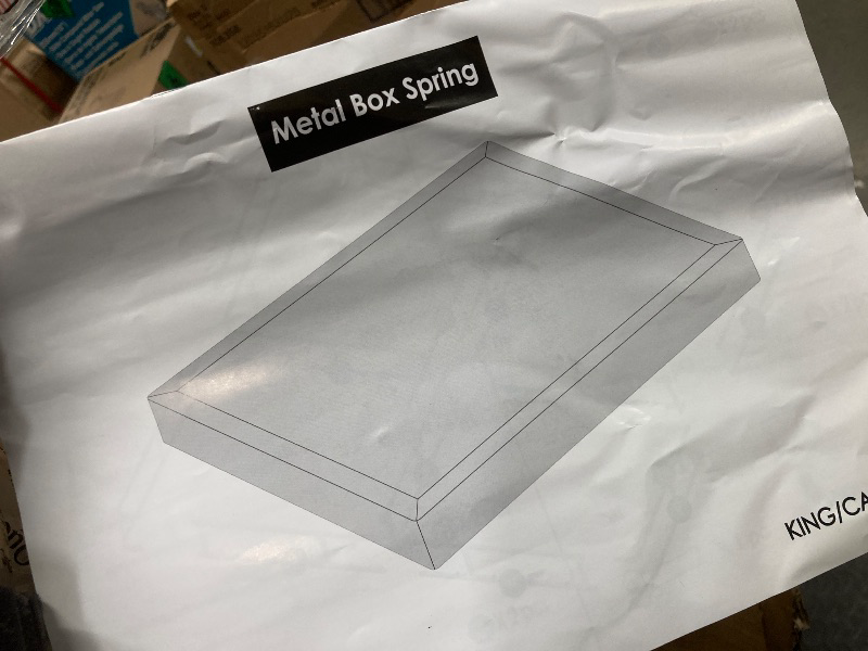 Photo 1 of *HEAVY* *Small scratches* EGOHOME 5 inch King Size Metal Box Spring, Easy Assembly Mattress Foundation