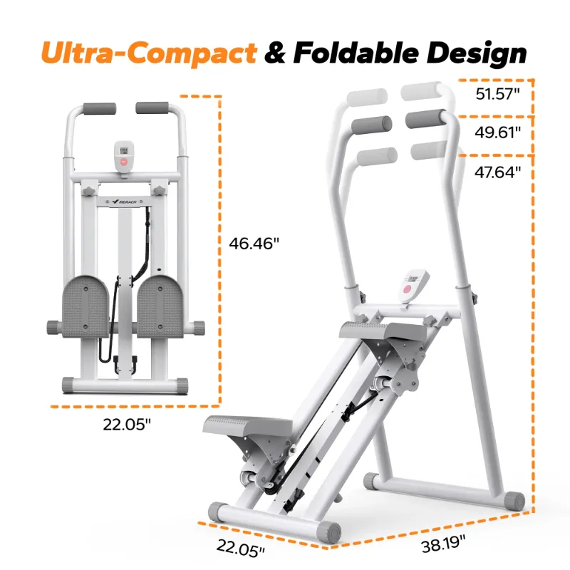 Photo 1 of *HEAVY* MERACH Stair Stepper Exercise Machine, 3 Resistance Levels Compact Home Workout Step Machine with Adjustable Handlebar
