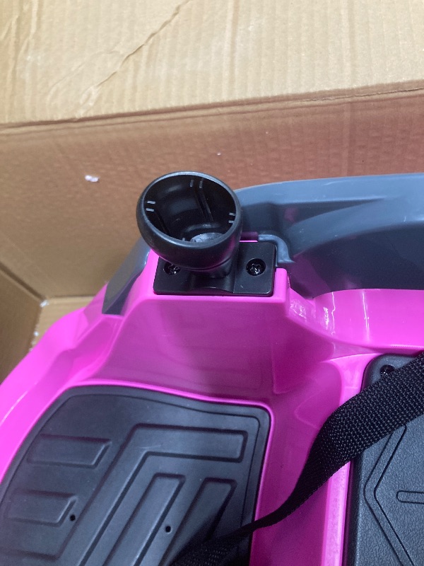 Photo 1 of *PARTS ONLY* *Handle missing?* Hikiddo Electric Bumper Car for Kids, 12V Bumper Car Ride on Toys for Toddlers Aged 1.5-5 with Remote, Bluetooth - Pink
