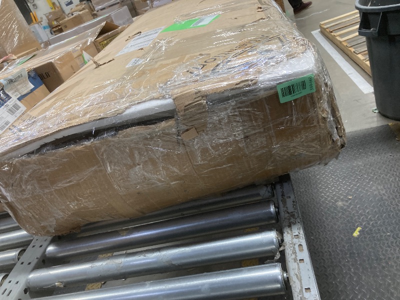 Photo 1 of *HEAVY* *Pieces chipped* Ktaxon Large Makeup Vanity, Get Ready with Me GRWM Vanity Table Set w/ Visible Glass Top w/ Charging Station, White