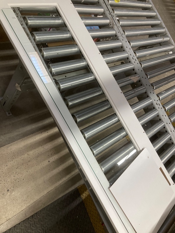 Photo 1 of *HEAVY* *Pieces chipped* Ktaxon Large Makeup Vanity, Get Ready with Me GRWM Vanity Table Set w/ Visible Glass Top w/ Charging Station, White