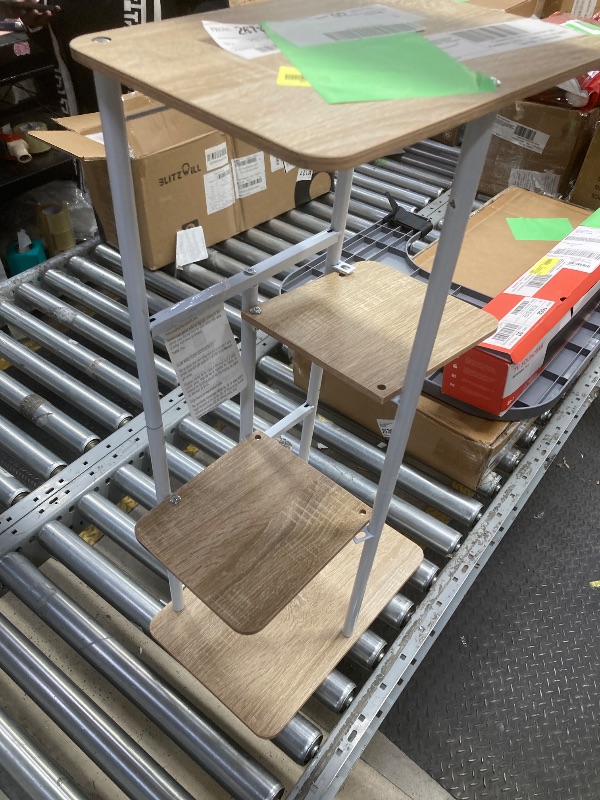 Photo 1 of *Missing screws/Hardware* Seamika Plant Stand 4 Tier 5 Potted Indoor,Metal Plant Shelf for Multiple Plants,Iron Flower stand for Window Living Room Corner,White
