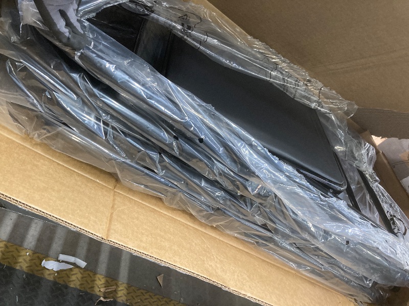 Photo 1 of *Scuffed/scratches* Furnibear 4 Pack Folding Chairs, Leather Padded Cushion Chairs with Comfortable Cushion Stainless Steel Frame for Home and Office, for Meetings, Gatherings, and Events, Black
