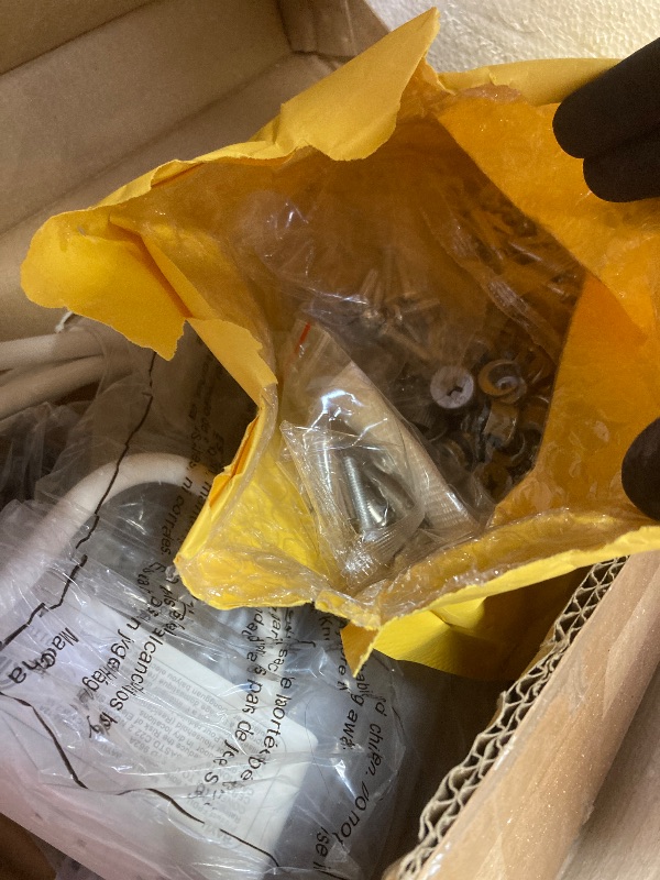 Photo 1 of *HEAVY* *Missing Mirror* Ktaxon Large 47.2" Makeup Vanity with 3 Color Lights, Dressing Table with USB Charging Station, Light Pink