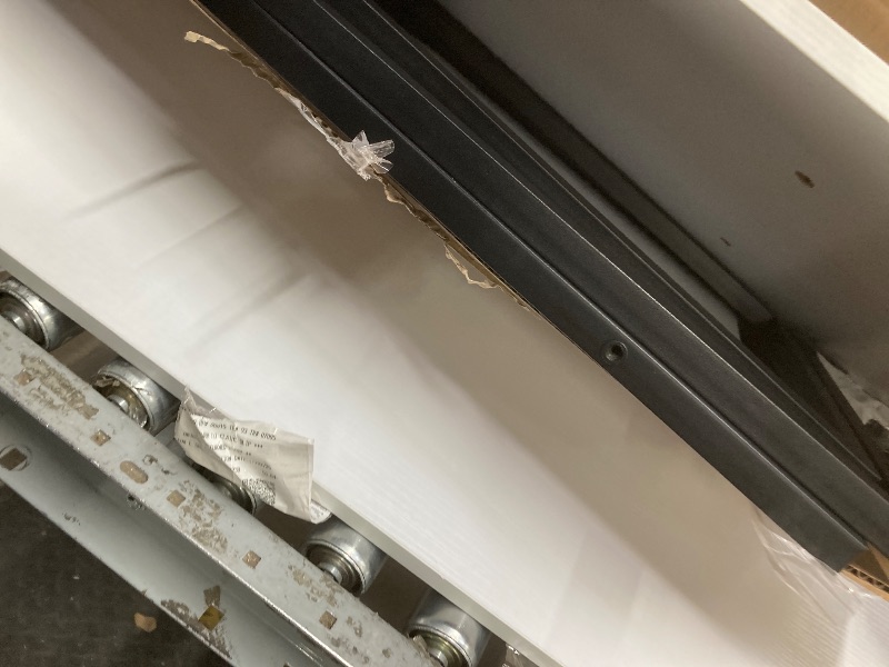 Photo 1 of *Dirty* *Scratches* EDX L Shaped Computer Desk Corner Desk, Gaming Table 49 inch PC Writing Study Desk for Home Office Dorm Small Space, White
