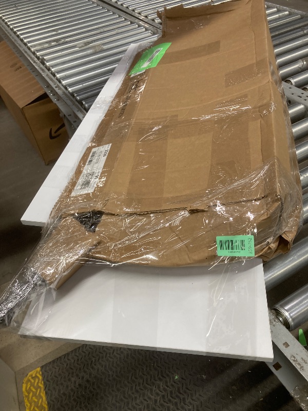 Photo 1 of *Dirty* *Scratches* EDX L Shaped Computer Desk Corner Desk, Gaming Table 49 inch PC Writing Study Desk for Home Office Dorm Small Space, White
