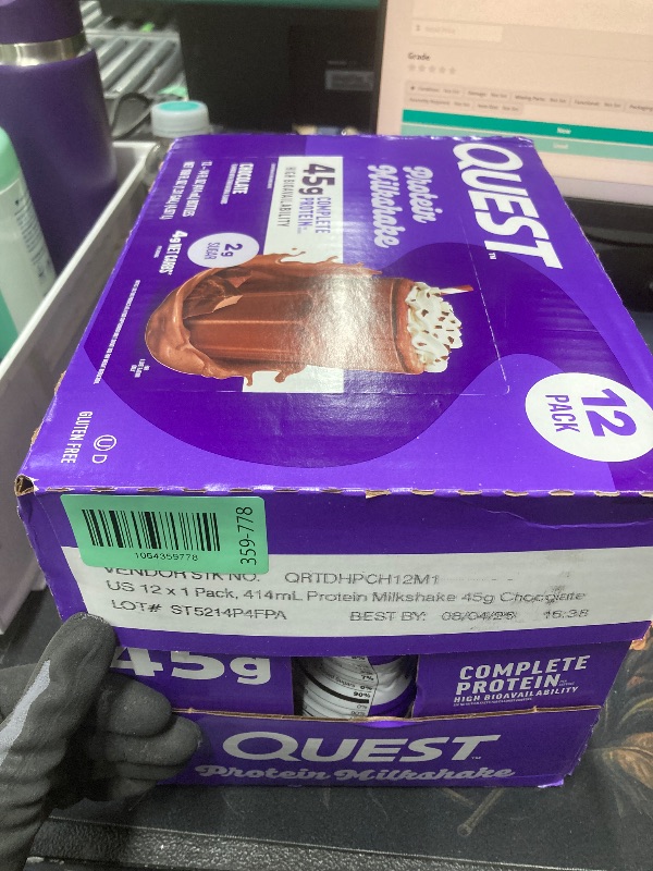 Photo 1 of *BBD 08/04/2026* Quest protein Milkshakes 12 pack