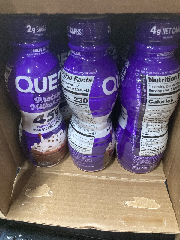 Photo 1 of *BBD 08/04/2026* Quest protein Milkshakes 12 pack