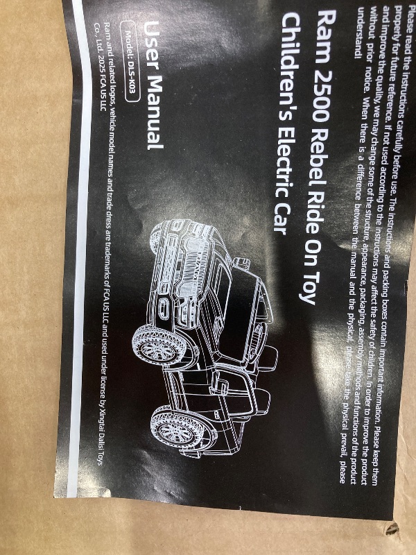 Photo 1 of 
FUNTOK 24V Ride On Truck for Big Kids, Licensed RAM 2500 2 Seater Electric Car w/Remote Control, 20'' Wide Seats, Truck Bed Storage, 3-Point Seat...