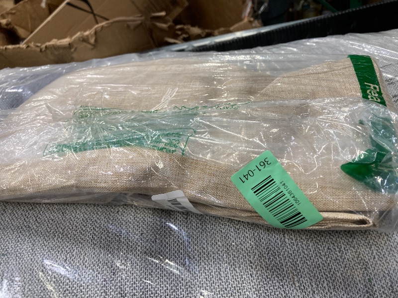 Photo 1 of ***VERIFIED NO DIRT OR STAINS***Smiry Rectangle Faux Champagne Table Cloth, Waterproof Burlap Fabric Tablecloth, Washable Decorative Farmhouse Table Covers for Kitchen, Dining, Parties, 60x120, Champagne***VERIFIED NO DIRT OR STAINS***