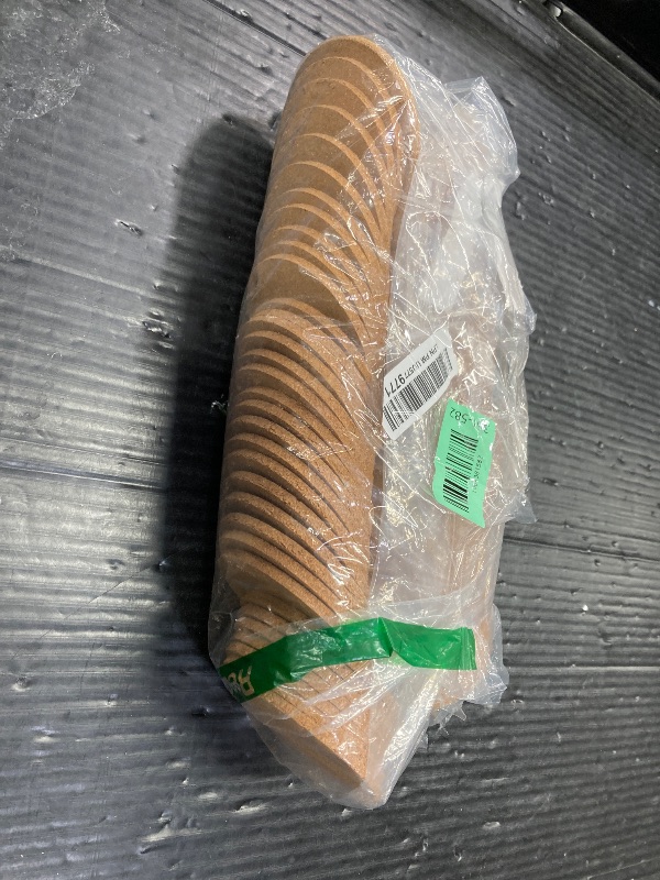 Photo 1 of ***MISSING PIECES***Lallisa 100 Pcs Cork Coasters for Drinks, Thick Absorbent Cork Coasters Bulk, Heat Resistant Plain Cup Mats for Gifts Reusable Circles Cup Pad for Wine Glass, Coffee Mug Crafts(Round)***MISSING PIECES**