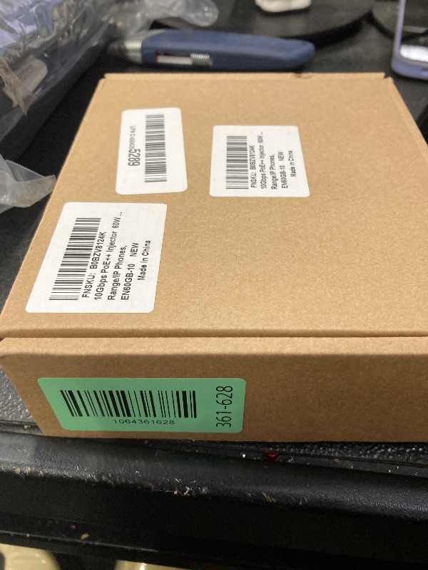 Photo 1 of 10Gbps PoE++ Injector 60W IEEE802.3bt/at/af Compliant, Supplies 15.4W or 30W or 60W Power Over Ethernet Distances Up to 328ft, PoE Injector Adapter for Camera/Access Point, EN60GB-10
