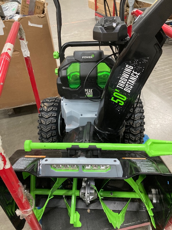 View 10 of **PARTS ONLY/DOES NOT TURN ON**EGO Power+ 24" Electric Snow Blower, Cordless Self-Propelled 2-Stage, Includes (2) 56V 10.0Ah Batteries and (2) Rapid Chargers