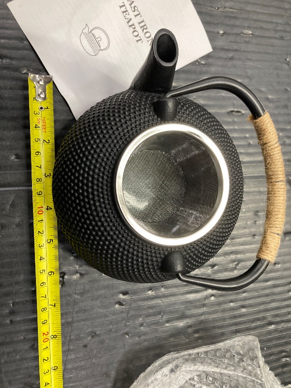 Photo 1 of ***MISSING LID***suyika Japanese Tetsubin Cast Iron Teapot Tea Kettle pot with Stainless Steel Infuser for Stovetop Safe Coated with Enameled Interior 30 oz/900 ml***MISSING LID**