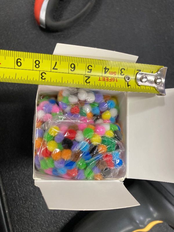 View 2 of ***TEENY TINY***Shappy 2000 Pieces 6 mm Mini Pom Poms Christmas for Craft Making, Christmas Holiday Costume Small Pom Balls Hobby Supplies and DIY Crafts Decorations (Multicolored)***TEENY TINY***