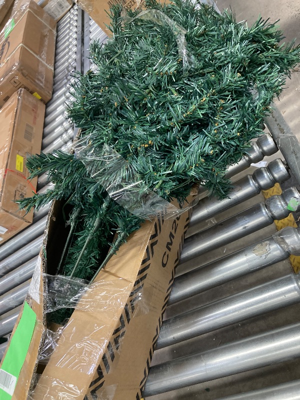 Photo 1 of **LIGHTS DO NOT WORK**Costway 5Ft Pre-Lit Artificial Christmas Tree Hinged 150 LED Lights