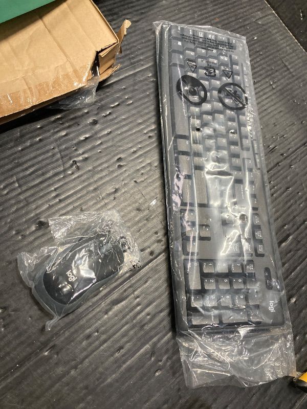 Photo 1 of ***Missing USB Dongle***Logitech MK270 Wireless Keyboard and Mouse Combo for Windows, 2.4 GHz, 8 Multimedia Keys, PC, Laptop, Wireless Keyboard Compact Mouse Combo - Black***Missing USB Dongle***