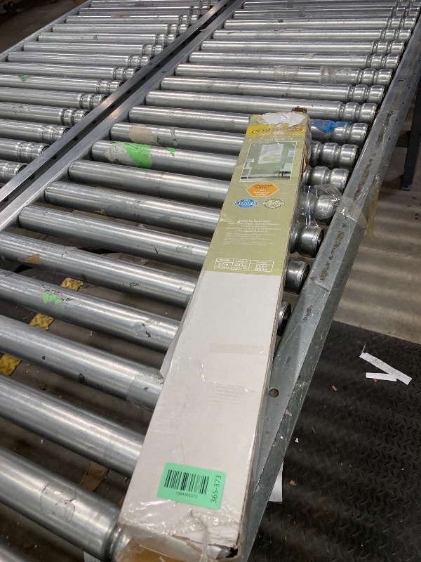 Photo 1 of **MISSING HARDWARE**Cordless Light Filtering Mini Blind - 27 Inch Width, 64 Inch Length, 1" Slat Size - Pearl White - Cordless GII Morningstar Horizontal Windows Blinds for Interior by Achim Home Decor