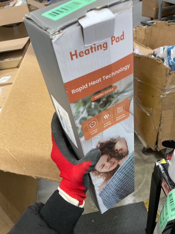 Photo 1 of 17''×33'' Heating Pad for Back Pain, Electric Heating Pad with 9 Heat Settings & 4 Timers Auto Shut Off, Extra Large Heating Pad for Period Cramps & Sore Muscles, Machine Washable, Dry & Moist Heat