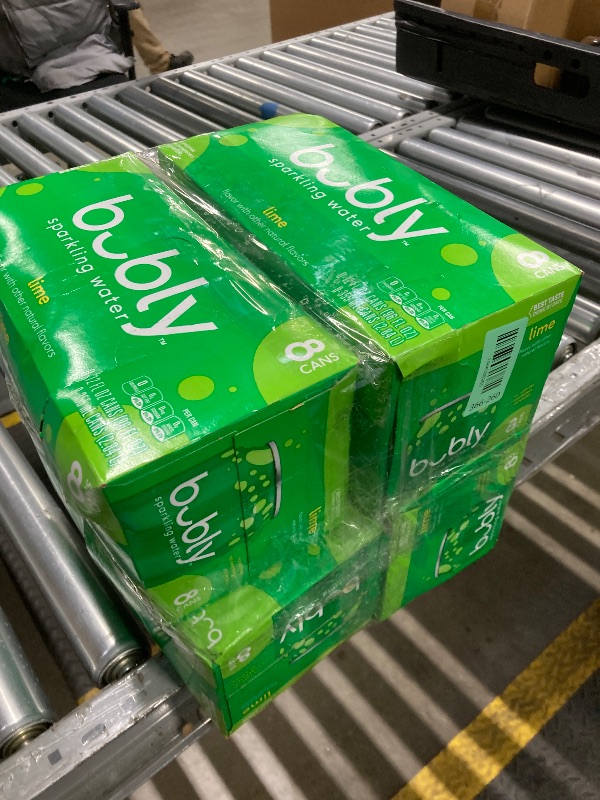 Photo 1 of **4 pack***bubly Lime Sparkling Water, 12 fl oz, 8 Pack Cans