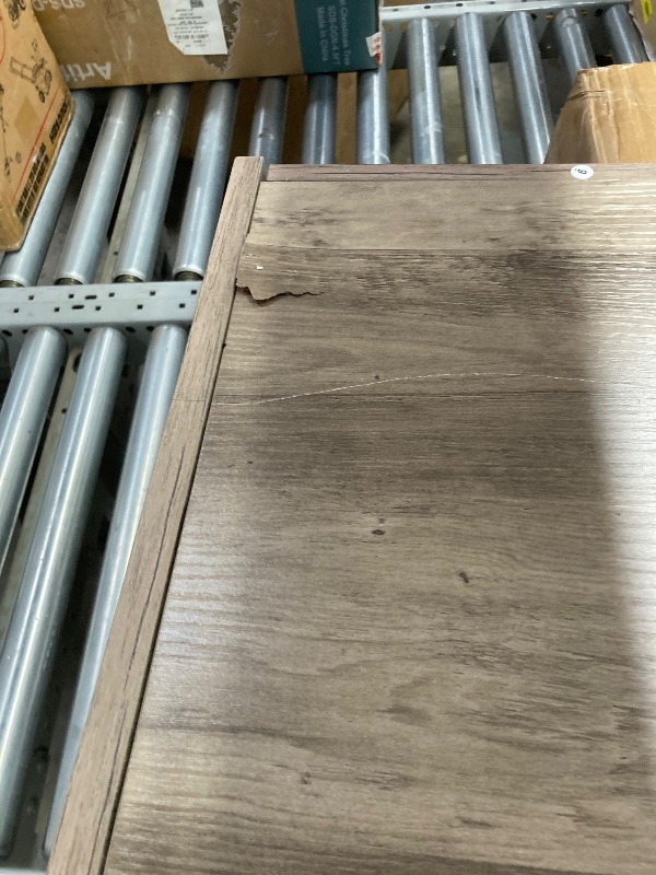 Photo 1 of ***MISSING WHEELS*PRETTY MESSY IN GENERAL***VINGLI 3-Drawer File Cabinet with Lock, Wood Rolling Filing Cabinets for Home Office, Mobile Printer Stand, Under Desk File Organizer for Letter Sized Files, 26" H(Caster Included),Gray Oak***MISSING WHEELS*PRET