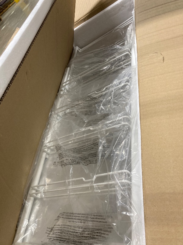 Photo 1 of 10 Drawers Rolling Cart with Wooden Tabletop, Utility Storage Cart with Wheels, Art Supply Craft Organizer on Wheel with Metal Frame & Handles for Home Office School (Pure White)