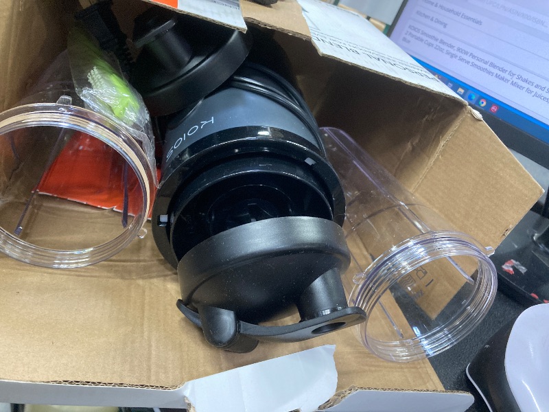 View 2 of **PARTS ONLY***KOIOS Smoothie Blender, 900W Personal Blender for Shakes and Smoothies for Kitchen with 2 Portable Cups 22oz, Single Serve Smoothies Maker Mixer for Juices, Nutritious Recipe, Grey Blue