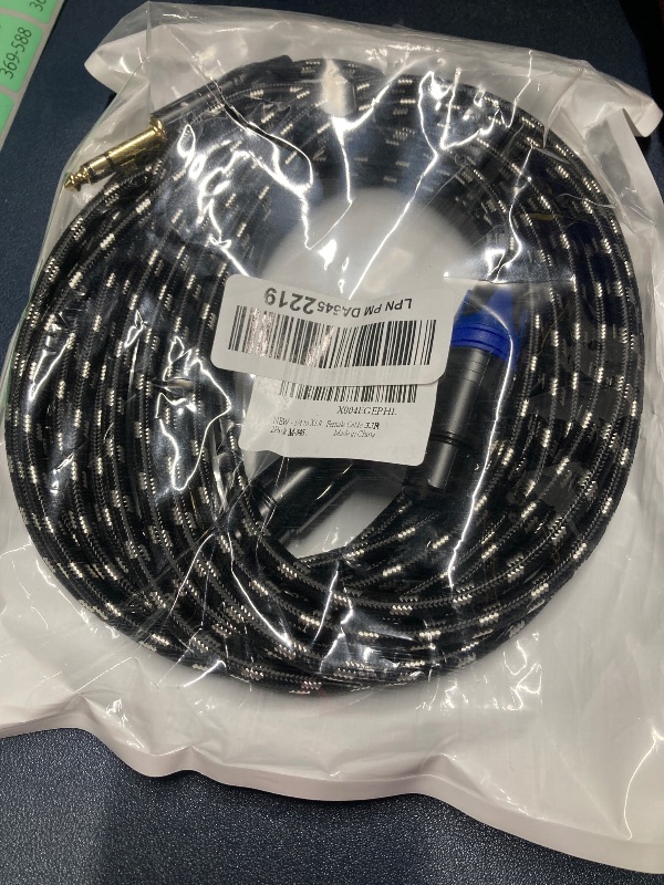 Photo 1 of 1/4" to XLR Cable,Heavy Duty Nylon Braided,Gold Plated Plug,Balanced 1/4" TRS to XLR Female Patch Cable, Quarter Inch 6.35mm to 3pin XLR Female Microphone Cable, for Speaker,Mixer-3.3ft/2Pack
