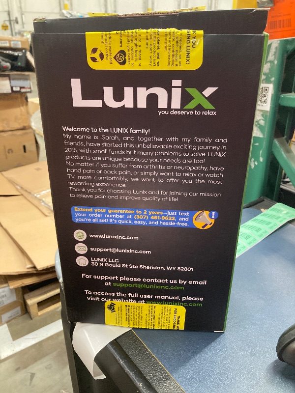 Photo 1 of **NO HEAT***Lunix LX7 Electric Hand Massager with Compression, Pressure Point Therapy for Arthritis, Pain Relief and Carpal Tunnel, Shiatsu Massage Machine with Heat, with Hand Warmer, Black