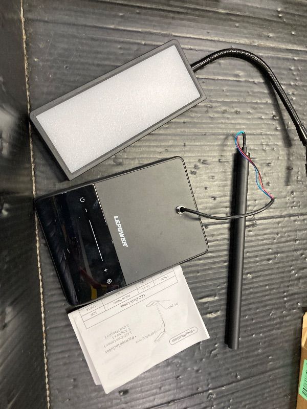 Photo 1 of ***LOOKS LIKE IT NEEDS REPAIR***LEPOWER Desk Lamp, 800LM LED for Home Office, 12W Reading for Desk, Eye-Caring Light, Touch Table Gooseneck Lamp, 50 Lighting Modes, Bright for Bedroom, Study (Black)***LOOKS LIKE IT NEEDS REPAIR***