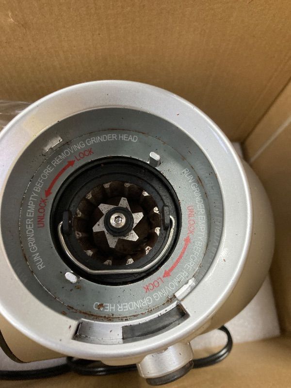 Photo 1 of ***Broken. Top piece has broken plastic catch. Unable to lock in place.***Electric Coffee Grinder, Burr Coffee Beans Grinder with 30 Grinding Settings, Burr Mill Grinder for Home Use, Touchscreen Adjustable 2-10 Cups or 40-Second Timer, Stainless Steel***