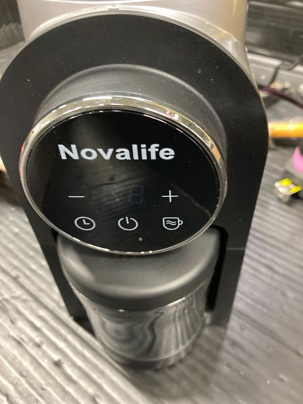 Photo 1 of ***Broken. Top piece has broken plastic catch. Unable to lock in place.***Electric Coffee Grinder, Burr Coffee Beans Grinder with 30 Grinding Settings, Burr Mill Grinder for Home Use, Touchscreen Adjustable 2-10 Cups or 40-Second Timer, Stainless Steel***