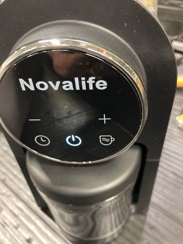 Photo 1 of ***Broken. Top piece has broken plastic catch. Unable to lock in place.***Electric Coffee Grinder, Burr Coffee Beans Grinder with 30 Grinding Settings, Burr Mill Grinder for Home Use, Touchscreen Adjustable 2-10 Cups or 40-Second Timer, Stainless Steel***
