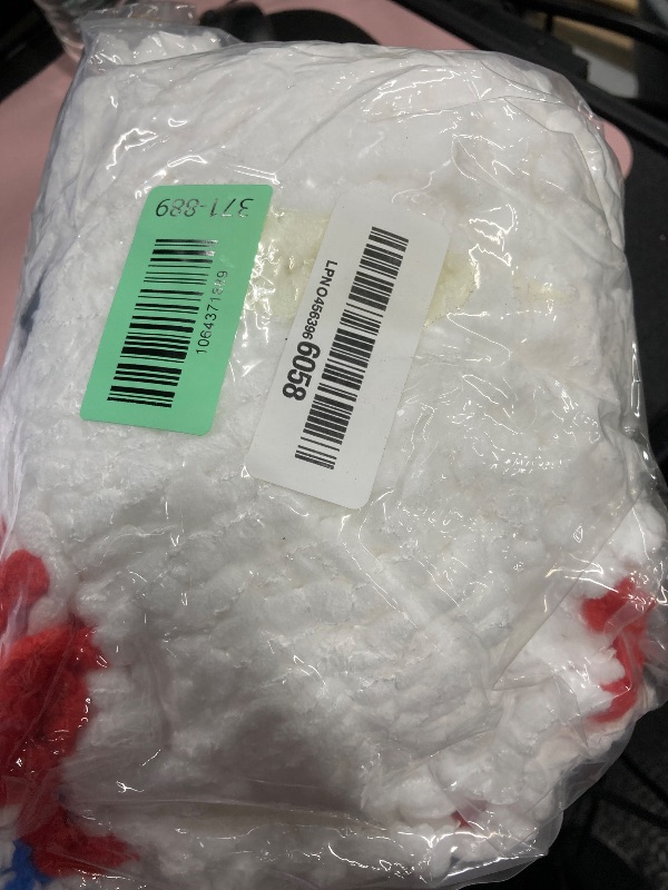 Photo 1 of (Pack of 3, Multi Color) Replacement Mop Head for EasyWring Spin Mop 1-Tank System, White and Red, Blue and White Triangle Shape