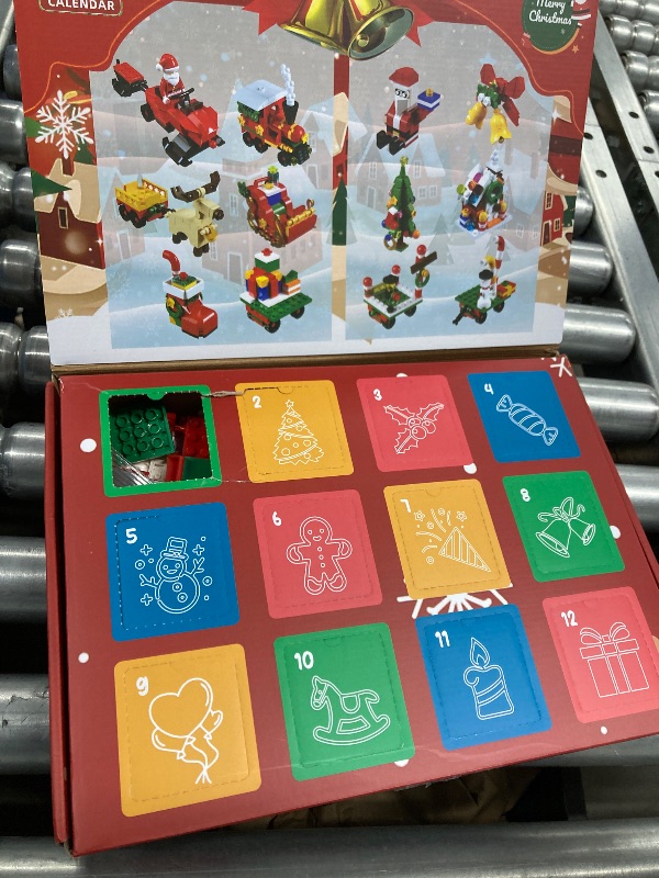 Photo 1 of ***USED/OPENED SELLING AS IS)*** gogonova Advent Calendar 2025 Train Building Blocks Set,760 PCS Surprise Christmas Countdown Gifts,12 Days Building Toys for Kids, Boys, Girls, Teens & Adults Ages 6+