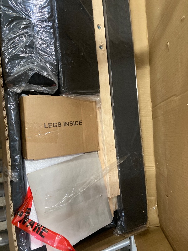 Photo 1 of Queen Upholstered Velvet BED FRAME Black