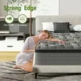 View 2 of  Queen Mattress,Nisien 12 Inch Hybrid Mattress in a Box, Gel Memory Foam Mattress,Individually Wrapped Pocket Coils Innerspring Mattress, Support & Pressure Relief, Medium Firm Feel, 60"*80"*12"
