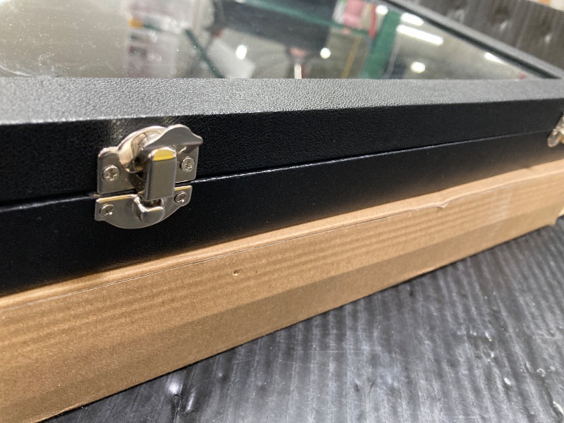 Photo 1 of ***1 LATCH IS BROKEN***Siveit Ring Display Case Organizer Box with Transparent Lid, Ring Holder Showcase For Store Display Jewelry Show Home, Ring Organizer For Jewelry Rings, Studs Earrings (100 Slot, Black)***1 LATCH IS BROKEN***