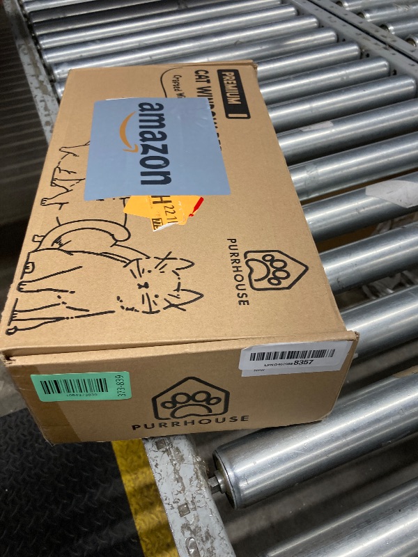 Photo 1 of [Ready to Gift] PURRHOUSE 45LBS Cat Window Perch with Bolster, Hammock Seat with Plywood & Metal Frame, Cat Bed for Windowsill, Bedside and Cabinet (Walnut Wood & Brown Cushion, 24.8''W x 9.4''H)