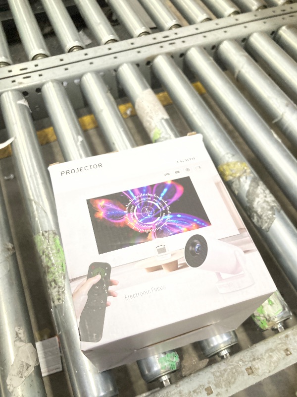 Photo 1 of ?Electric Focus?Mini Projector, Projector 4K 1080P Support, 260 ANSI Lumens Projector with Wifi and Bluetooth, Upgrade Smart Proyector, 5w Speaker, Auto Keystone Correction 35"-130" Screen HY300 Plus