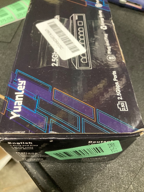 Photo 1 of 10 Port 2.5G Unmanaged Ethernet Switch, 8 x 2.5G Base-T Ports, 2 x 10G SFP, Compatible with 100/1000/2500Mbps, VLAN, Fanless, Desktop/Wall Mount YuanLey 2.5Gbe Network Switch for Wireless AP, NAS, PC