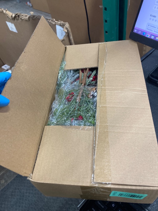 Photo 1 of 12 Pack Christmas Tree Picks and Sprays with Red Berries, Pinecones, Floral Accents for Holiday Decor - 16.5 Inch Christmas Flowers and Stems for Wreaths, Trees, and Festive Home Decorations