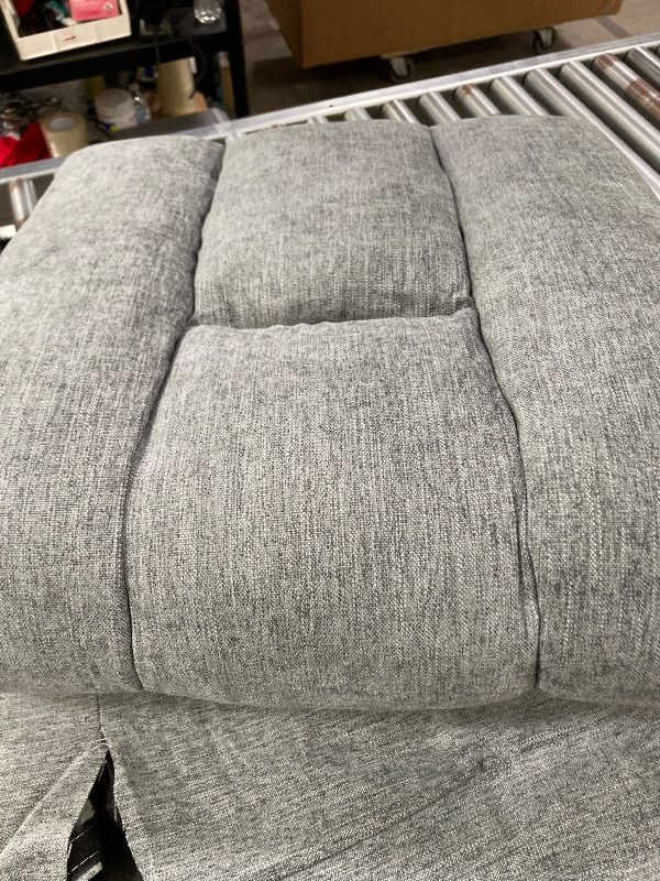 Photo 1 of ***DAMAGED -BACK CUSHION RIPPED-SELLING AS PARTS ONLY*** JONPONY Manual Recliner Chair with Heat Therapy and Massage Function, Heavy Duty Reclining Mechanism Massage Chair, Elderly Single Rocker Sofa with Cup Holders for Bedroom Home Theater,Grey