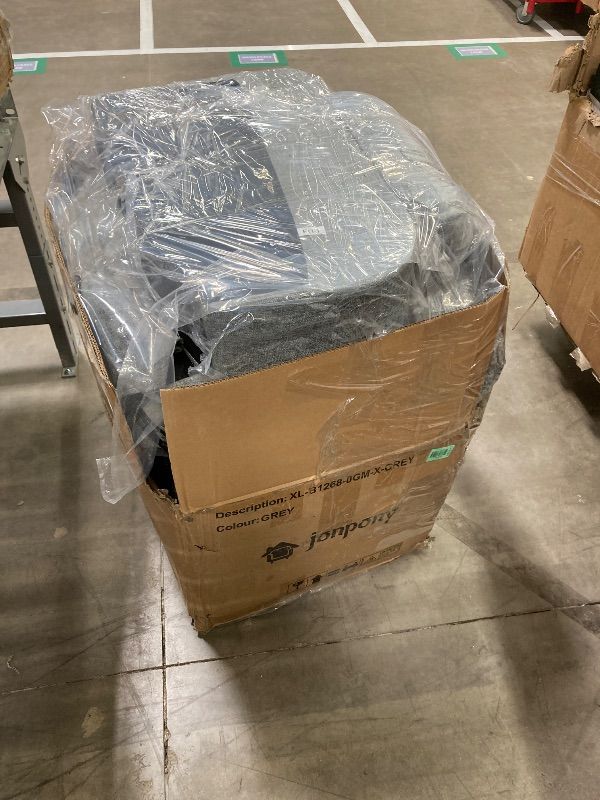 Photo 1 of ***DAMAGED -BACK CUSHION RIPPED-SELLING AS PARTS ONLY*** JONPONY Manual Recliner Chair with Heat Therapy and Massage Function, Heavy Duty Reclining Mechanism Massage Chair, Elderly Single Rocker Sofa with Cup Holders for Bedroom Home Theater,Grey