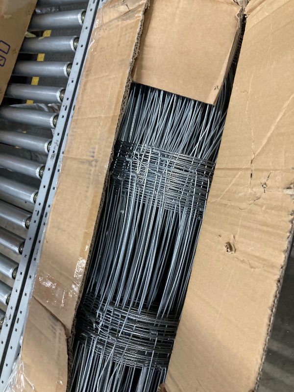 View 2 of ? Farm Fence, 6Ft x 328Ft Galvanized Wire Fencing, Goat Cattle Deer Livestock Fence, Heavy Zinc Goat Fences for Goat Deer Yard Livestock Protection