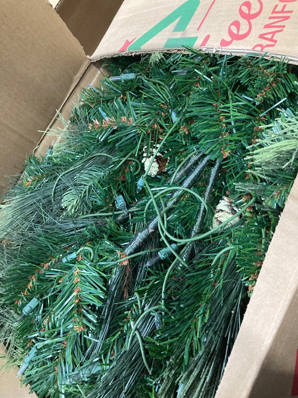 Photo 1 of **LIGHTS DO NOT WORK***NATIONAL TREE COMPANY Carolina Extra Full Green Tree Family 7.5 FEET WITH PINECONES AND LIGHTS Pinecones